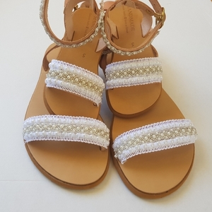 Μαμά και κόρη - boho, πέρλες, ankle strap - 2