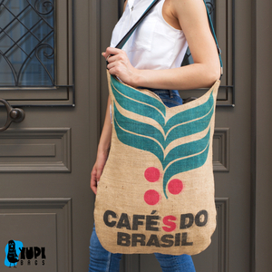 μεγάλη τσάντα ώμου λινάτσα, Cafe Brazil's bag - ύφασμα, ώμου, μεγάλες, all day - 3