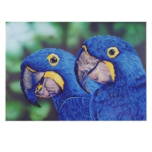 Πίνακας Diamond Painting "Blue macaws" - πίνακες & κάδρα, πίνακες ζωγραφικής