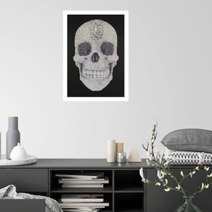 Πίνακας Diamond Painting "Bling-bling skull" - πίνακες & κάδρα - 4