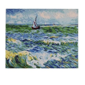 Πίνακας Diamond Painting "Van Gogh's Seascape at Saint-Maries" - πίνακες & κάδρα, πίνακες ζωγραφικής