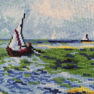 Πίνακας Diamond Painting "Van Gogh's Seascape at Saint-Maries" - πίνακες & κάδρα, πίνακες ζωγραφικής - 2