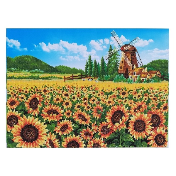 Πίνακας Diamond Painting "Sunflower field" - πίνακες & κάδρα
