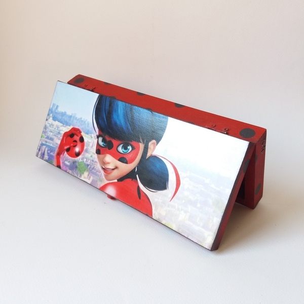 Ξύλινη κασετίνα κοριτσάκι 22×9×3cm - κασετίνες, κορίτσι, δώρο, σχολικό - 4