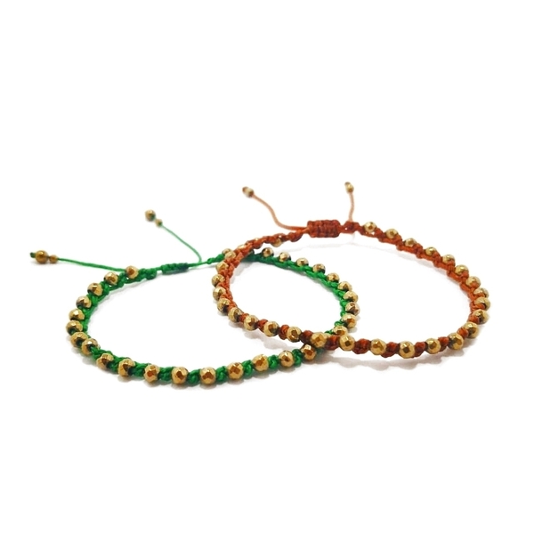 Multi colour bracelets, μακραμέ βραχιόλια με αιματίτη - ημιπολύτιμες πέτρες, μακραμέ, boho, χεριού, αυξομειούμενα - 4