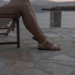 Γυναικεία Χειροποίητα Δερμάτινα Σανδάλια. - δέρμα, αρχαιοελληνικό, φλατ, ankle strap - 5
