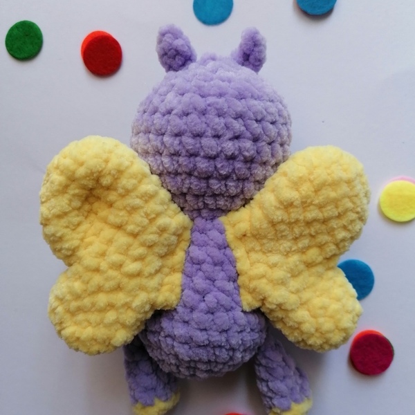 χειροποίητη πεταλούδα Amigurumi crochet butterfly - πεταλούδα, λούτρινα - 3