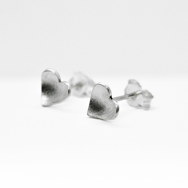 Σκουλαρίκια Καρδούλες Ασημένια - ασήμι 925, καρδιά, καρφωτά, μικρά, φθηνά