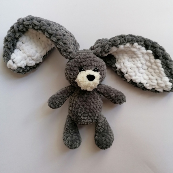 Handmade Crochet Toy rabbit bunnny baby boy - λούτρινα