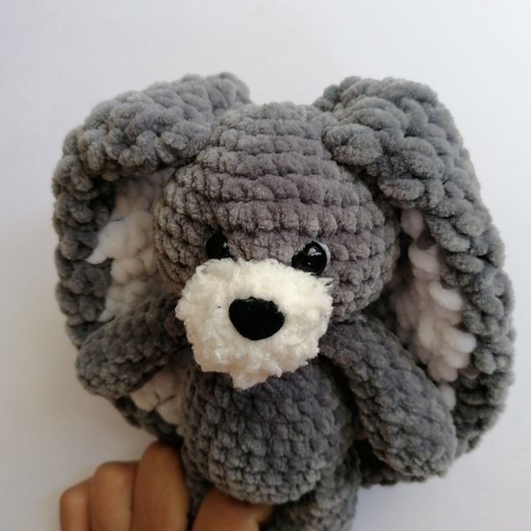 Handmade Crochet Toy rabbit bunnny baby boy - λούτρινα - 2