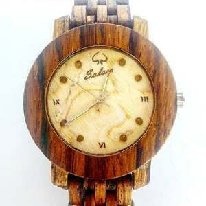 Handmade wooden watch “Οres"|Ξύλινο χειροποίητο ρολόι - ξύλο, ρολόι, χειροποίητα, unisex, unisex gifts - 3