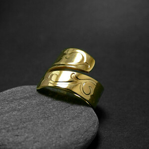 " Spoon Ring VΙΙI " - Χειροποίητο επίχρυσο 18K ή επάργυρο δαχτυλίδι! - chevalier, επιχρυσωμένα, επάργυρα, boho, αυξομειούμενα - 2