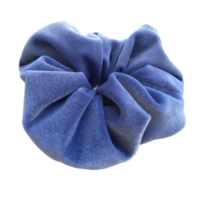scrunchie "light blue" - ύφασμα, λαστιχάκια μαλλιών - 2