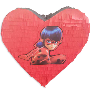 Πινιάτα LadyBug καρδιά - κορίτσι, πινιάτες, ήρωες κινουμένων σχεδίων