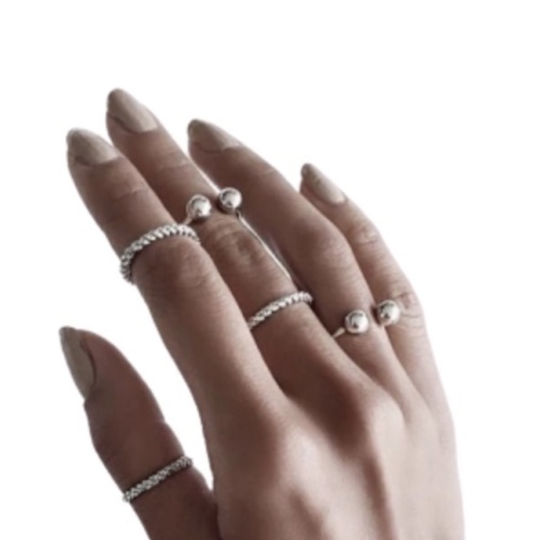 Boho me II - δαχτυλίδια - δώρο, μικρά, ατσάλι, boho, αυξομειούμενα - 2