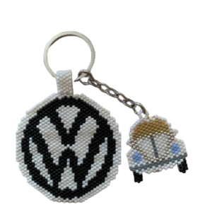 Μπρελόκ Volkeswagen Beetle - ημιπολύτιμες πέτρες, χάντρες, αυτοκίνητα, αυτοκινήτου
