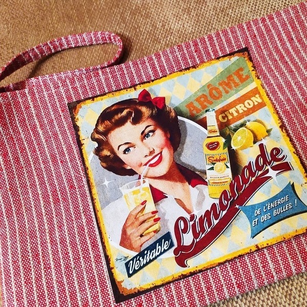 Τσάντα φάκελος vintage! - ύφασμα, vintage, φάκελοι, χειρός, πάνινες τσάντες - 4