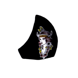 17.Μάσκα βαμβακερή-πολλαπλών χρήσεων-Σχέδιο "Pocahontas". - βαμβάκι, δερματολογικά ελεγμένη, μάσκες προσώπου, 100% βαμβακερό