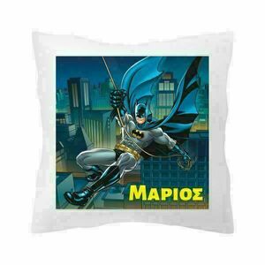 Μαξιλάρι με αγαπημένο νυχτεριδο-ήρωα για αγόρι - personalised, διακοσμητικά, μαξιλάρια, προσωποποιημένα