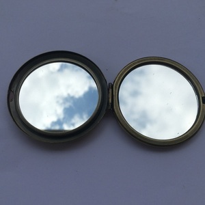 Καθρεφτάκι με κέντημα - κεντητά, vintage, φλοράλ - 4