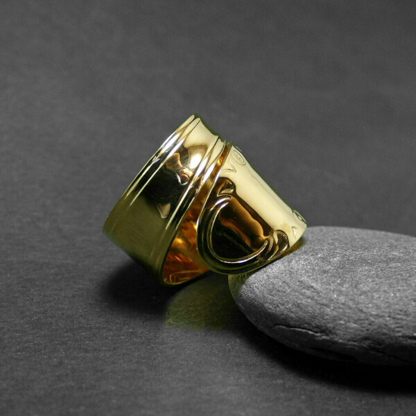 " Spoon Ring ΧΙΙ " - Χειροποίητο επίχρυσο 18K ή επάργυρο δαχτυλίδι! - vintage, chevalier, επιχρυσωμένα, αυξομειούμενα - 3