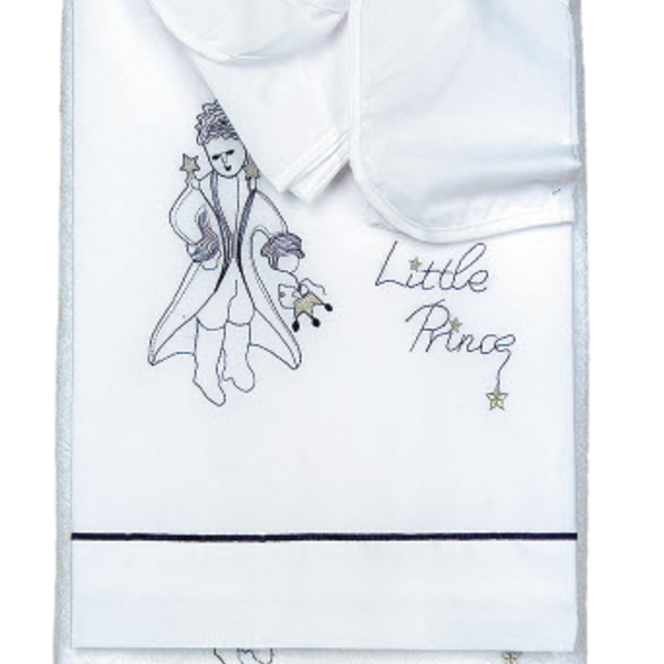 Σετ λαδόπανα βαμβακερά 100% 6 τεμάχια λαδόπανο πετσέτα μεγάλη πετσέτα ιερέα εσώρουχα 3 τεμάχια καπελάκι φανελάκι εσώρουχο - αγόρι, μικρός πρίγκιπας