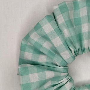 *Mint* large cotton scrunchie - βαμβάκι, για τα μαλλιά, λαστιχάκια μαλλιών - 2