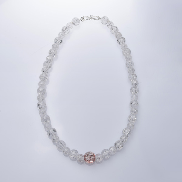 Clear Crystal Necklace - ημιπολύτιμες πέτρες, γυναικεία, ασήμι 925, επάργυρα, κοντά