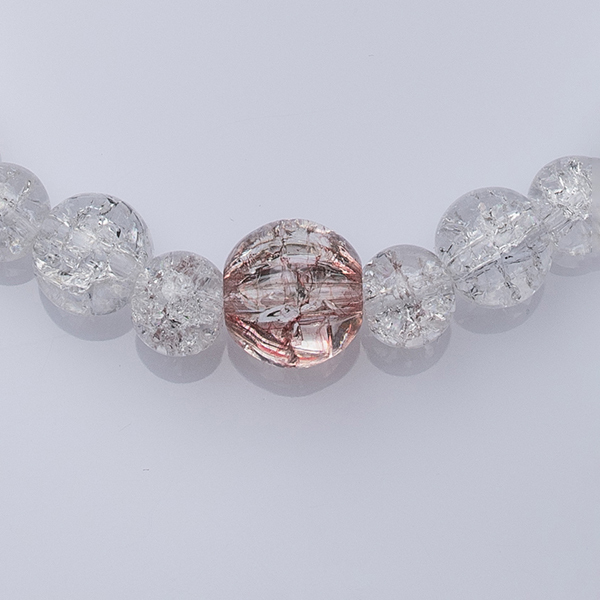 Clear Crystal Necklace - ημιπολύτιμες πέτρες, γυναικεία, ασήμι 925, επάργυρα, κοντά - 2