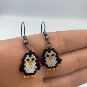 Σκουλαρίκια πιγκουινάκια - μικρά, κοσμήματα, κρεμαστά, για παιδιά, παιδικά σκουλαρίκια - 2