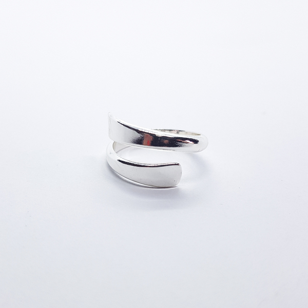 Δαχτυλίδι σε ασημί απόχρωση - chevalier, ορείχαλκος, minimal, μπρούντζος, αυξομειούμενα - 3