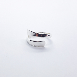 Δαχτυλίδι σε ασημί απόχρωση - chevalier, ορείχαλκος, minimal, μπρούντζος, αυξομειούμενα - 3