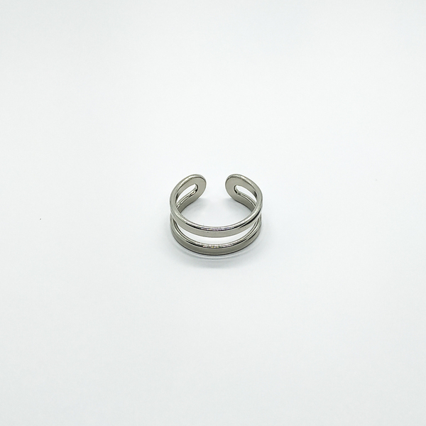 Μίνιμαλ διπλό δαχτυλίδι - ορείχαλκος, minimal, μικρά, μπρούντζος, αυξομειούμενα - 2