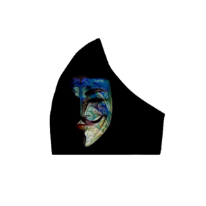 21.Μάσκα βαμβακερή-πολλαπλών χρήσεων-Σχέδιο "V with Colour". - μάσκες προσώπου