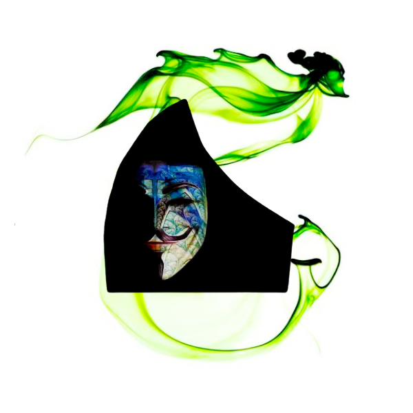 21.Μάσκα βαμβακερή-πολλαπλών χρήσεων-Σχέδιο "V with Colour". - μάσκες προσώπου - 4