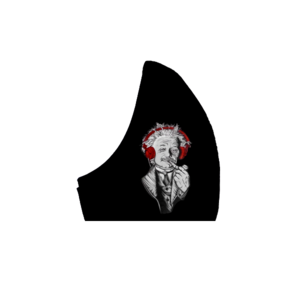 22.Μάσκα βαμβακερή-πολλαπλών χρήσεων-Σχέδιο "Einstein". - μάσκες προσώπου, βαμβάκι, πλενόμενο, πολλαπλών χρήσεων, προσφορά