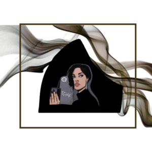 24.Μάσκα βαμβακερή-πολλαπλών χρήσεων-Σχέδιο Pop Art Lady in Black-gray". - βαμβάκι, γυναικεία, unisex, πλενόμενο, δερματολογικά ελεγμένη, μάσκες προσώπου - 3