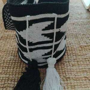 Χειροποίητη υφαντή τσάντα ώμου τύπου Wayuu Mochilla - ώμου, πουγκί, μεγάλες, all day, πλεκτές τσάντες