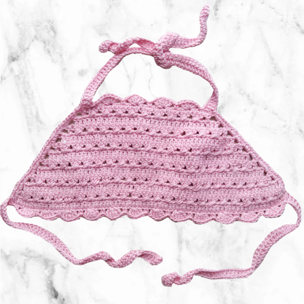 Crocheted Crop Top - βαμβάκι, κορίτσι, 1-2 ετών