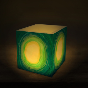 Cosmic Light Κερί κουφωτό τετράγωνο - δώρο, ρεσώ & κηροπήγια, βάσεις για ρεσώ, διακοσμητικά - 2
