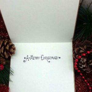 Ευχετήρια Κάρτα Χριστουγέννων - Christmas Spirit - ρετρό, κάρτα ευχών, χριστούγεννα, ευχετήριες κάρτες - 4