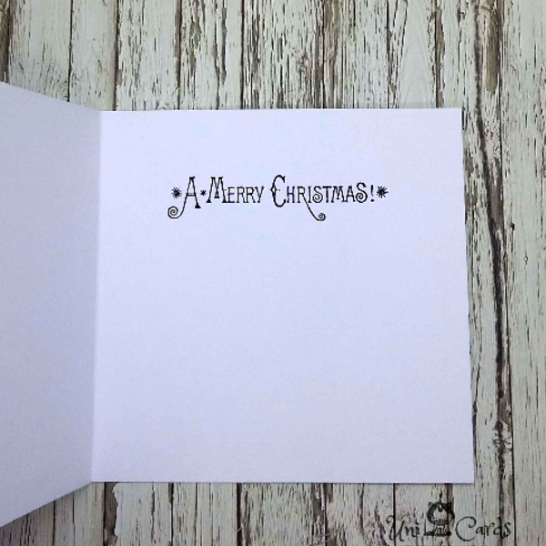 Ευχετήρια Κάρτα Χριστουγέννων - Ξωτικό - χριστουγεννιάτικο, κάρτα ευχών, χριστούγεννα, ευχετήριες κάρτες - 4
