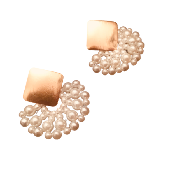 Σκουλαρικια με περλες- Perla - μικρά, κρεμαστά, πέρλες, faux bijoux