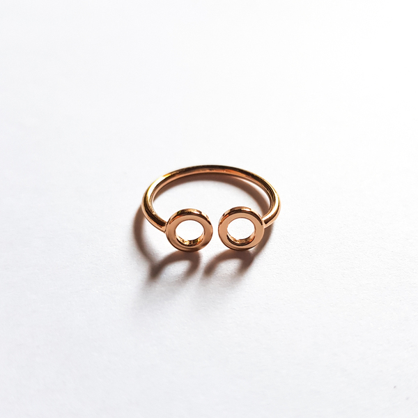 Μίνιμαλ δαχτυλίδι για το μικρό δάχτυλο - chevalier, ορείχαλκος, αυξομειούμενα, φθηνά - 2