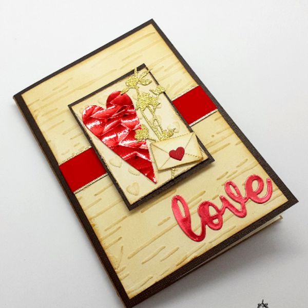Κάρτα Αγίου Βαλεντίνου - Love message - καρδιά, κάρτα ευχών, αγ. βαλεντίνου, ευχετήριες κάρτες - 2