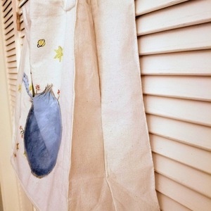 Ζωγραφισμένη τσάντα ώμου "Μικρός Πρίγκιπας" - ύφασμα, ζωγραφισμένα στο χέρι, ώμου, μεγάλες, πάνινες τσάντες - 3