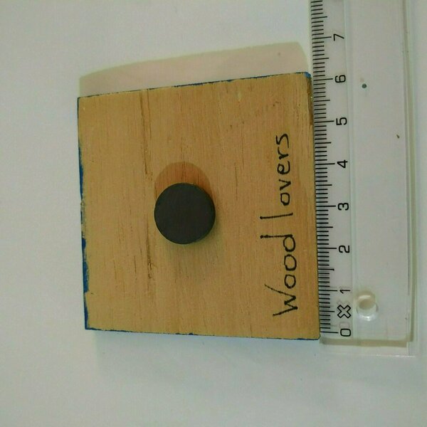 Ξύλινο μαγνητακι ψυγείου ζωγραφισμένο στο χέρι - ξύλο, μαγνητάκια ψυγείου - 4