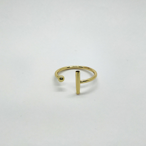 Μίνιμαλ ορειχάλκινο δαχτυλίδι - ορείχαλκος, μικρά, αυξομειούμενα, φθηνά - 2