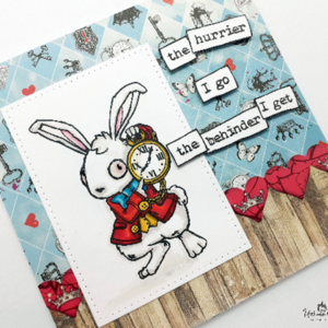 Ευχετήρια κάρτα - White Rabbit - κάρτα ευχών, γενική χρήση - 2