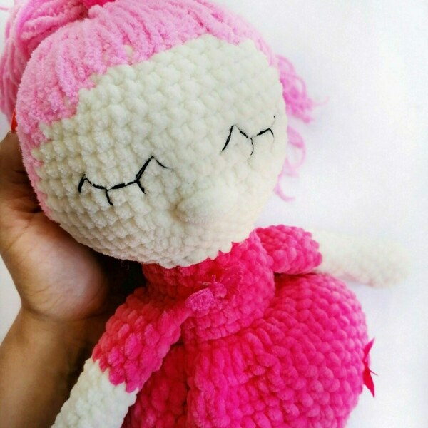 Handmade doll crochet amigurumi princess - δώρο, βρεφικά, δώρα γενεθλίων, 0-3 μηνών